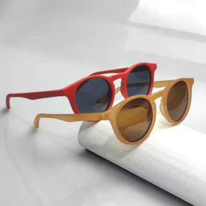 TR90 Round Women Sunglasses logo Custom Trendy Polarized Ladies Sunglasses
