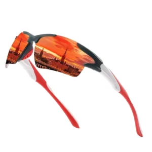 TR90 Sports Cycling Glasses TAC Polarized UV400 Lenses Dustproof Windproof for Driving Fishing Outdoor