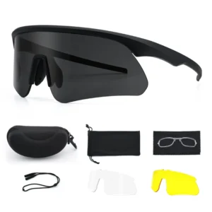 TR90 Sports Glasses Cycling Sunglasses Protective Safety Glasses Lightweight Outdoor Sports Eyewear With Interchangeable Lenses
