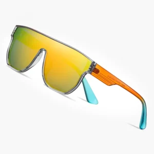 TR90 Square Polarized Unisex Sunglasses UV400 Protection for Outdoor Sports
