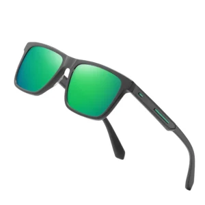 TR90 Square Sports Sunglasses for Men UV400 Polarized Made with TAC Lenses Mens Baseball Shades