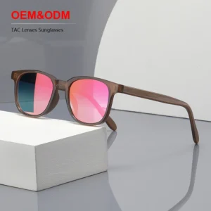 TR90 Sunglasses Sunray Fashion Eyeglasses Vintage Colorful Film Thick UV400 Polarized Lenses Women Men