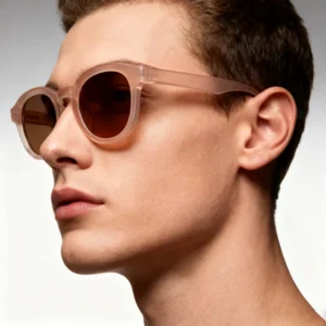 TR90 TAC Retro Style Polarized Sunglasses Fashionable Light Sunshade Men Women Blue Frame Custom Logo Street Photoshoots