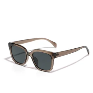 TR90 Unisex Fashion Polarized Sunglasses Square UV400 White Full Rim