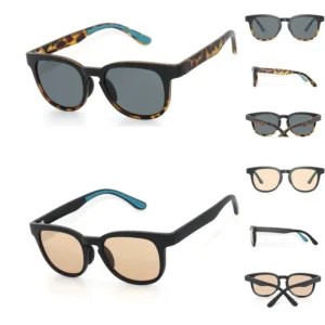 TR90 Unisex Glass Lens Polarized Sunglasses Lightweight UV400 Protection Custom Logo Personalized Branding Packaging