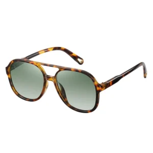 TR90 Unisex Large Frame Sunglasses with Polarized Lenses UV Protection Green Color Tac Model