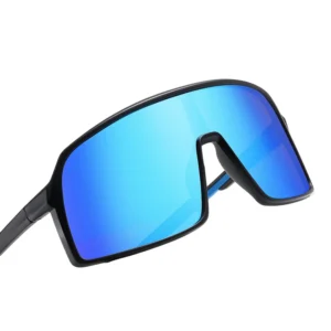 TR90 Unisex Sunglasses Customizable Red Frame Trendy Polarizing Sports Goggles UV400 Tac Glass Men’s Cycling Black White