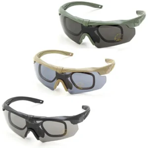 Tactical Goggles Polarized Anti fog Anti wind Sand proof PC Lenses for Cycling Shooting Outdoor Sports Use