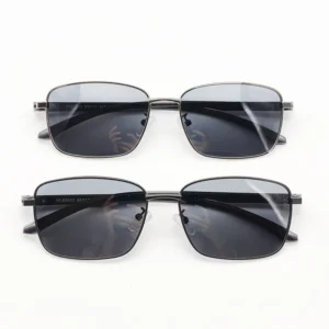 Taizhou RD MS503 Black Vintage Style Anti UV Lens Sun Glasses Lightweight Metal Frame Fashion Square Men Sunglasses Outdoor