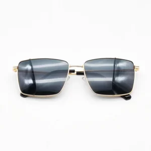 Taizhou RD MS515 Custom UV380 UV400 Vintage Full Rim Simple Design Golden Metal Frame Unisex Sunglasses Polarized Lens