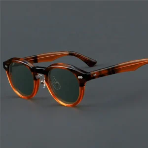 Testudinarious Polarized Uv400 Custom Logo Sunglasses OEM Acetate Style Sun Glasses Luxury Vintage Shades Male Sunglasses
