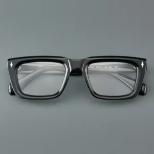 Thick Retro Eyeglasses Frames With European American Personality Fashion Acetate Stock Plate Glasses