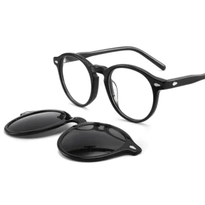 Top Rivet High Quality Handmade Acetate Optical Glasses Frame Sunglasses Clip Computer Prescription Eyewear PC Lenses Wholesaler