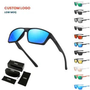 Top Sale Custom Logo Outdoor Square Gift Sport Polarized Women Men Sunglasses