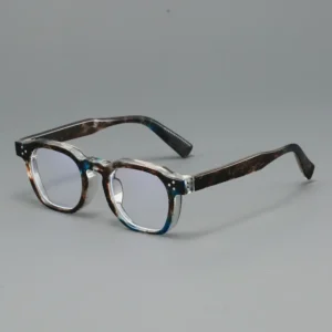 Top selling Large Black square Eyeglass Frames Rice Nail Design Wear Eyeglass Blue light Blocking Reading Glasses Made