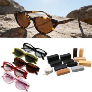 Transparent Acetate Sunglasses Women Fresh Colorful Custom Logo UV400 Polarized Acetate Sun Glasses