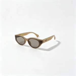 Transparent Beige Cat Eye Sunglasses TR90 Frame UV400 Retro Polarized Sunglasses