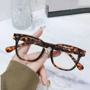 Transparent Metal Frame Anti Reflective Diamond Novelty Reading Glasses