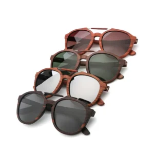 Trend Fashion Sunglasses Custom Logo Wooden Sunglasses No Minimum UV 400 Ce Bamboo Sunglasses Polarized