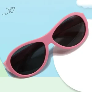 Trend Vintage Cat Eye Frame TPEE Spring Hinge Durable Sunglasses Outdoor UV400 Polarized Unisex Kids Sunglasses