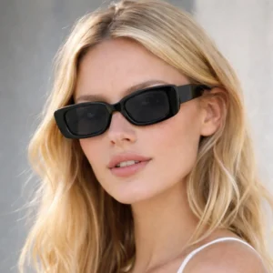 Trending Polarized Sun Glasses Unisex Retro Small Frame Rectangle UV Protection Sunglasses
