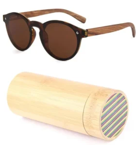 Trending Products Unique Rimless Frame Bamboo Sunglasses Lunettes De Soleil En Bois