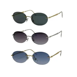 Trending Rimless Full Metal High Quality Classic New Premium Glasses Visor Shades Master Designer UV400 Sunglasses Men