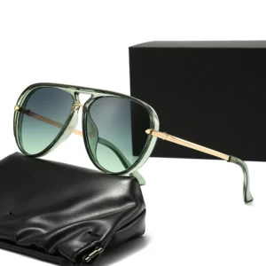 Trends Custom Logo Aviation Designer Unisex Sun Glasses Fashion Metal Frame UV Protection Women Men Sunglasses