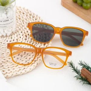 Trendy Bands Multiple Colors Acetate Frame Metal Sunglasses Custom Logo Square Men and Women Sunglasses