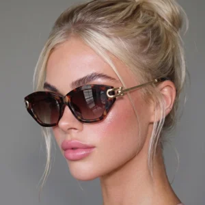Trendy Cat Eye Metal Sun Glasses High Quality Women Full Frame Retro UV400 Sunglasses Durable Outdoor Activity Glasses