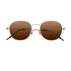 Trendy Classic Round Luxury Designer Men Metal Sunglasses Fashion Eyewear Frames