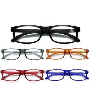 Trendy Computer Square Plastic Frame for Eye Glasses Reading Small Anti Blue Light Prescription Unisex Glasses