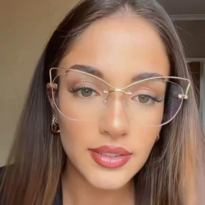 Trendy Fashion Eyeglasses Glasses for Women Eye Protection Myopia Glasses Ultralight Anti Blue Light Glasses Frames