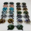 Trendy Fashion Sun Glasses High Quality Men’s Punk Metal Frame New Luxury Brand Metal Eyewear Gradient Lens Sunglasses