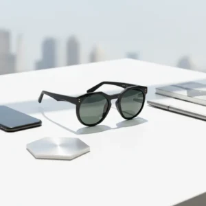 Trendy Fashion TR90 Sunglasses UV400 Polarized Glass Lens High Quality Plastic Comfortable Unisex Rivet Colored logo Custom