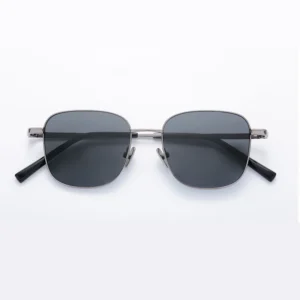 Trendy Luxury Fashion Shade Metal Frame Square Sunglasses Men UV400 Polarized Lenses