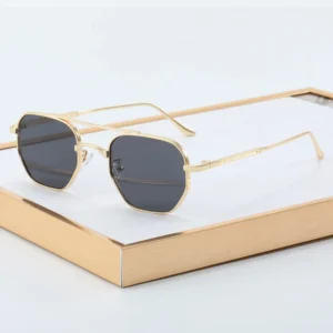 Trendy Luxury Metal Sunglasses with UV400 Protection and Custom Logo Design