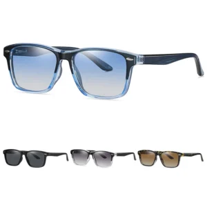 Trendy Retro Designer TR90 Frame Square High Quality Eyewear Lentes De Sol Women Men Fashion Polarized Sunglasses