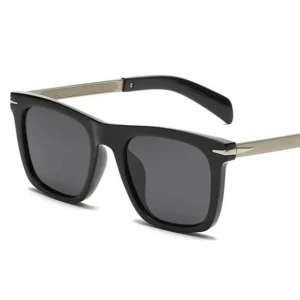 Trendy Retro Square Polarized Sunglasses Classic Outdoor Travel Sunglasses Men’s Sunscreen UV400 Sunglasses