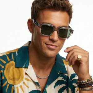 Trendy Square Frame Classic UV400 Protection Unisex Sunglasses