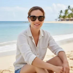 Trendy Unisex UV400 Polarized Comfort High Quality Cozy Frame TAC Lenses Custom Logo TR90 Sunglasses Design Glass for Men Female