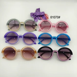 Triangle Butterfly Design Kids Sunglasses Cute Toddler Neon Candy Sunglasses for Baby