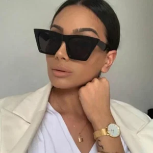 Twooo 113003 New Fashion Square Colorful Plastic Frame Women Sunglasses