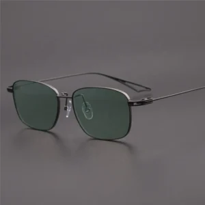 UV 400 Sunglasses Men Luxury Sun Glasses with Small Glass Made in Titanium Custom Shades Sunglasses logo by Bulk