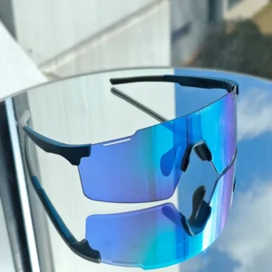 UV400 Bicycle Cycling Running Sunglasses Shield Custom Logo Unisex Rimless Mountain Bike Glasses Sports Eyewear