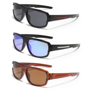 UV400 Outdoor Men Sunglasses Custom Logo Square Frame Sun Glasses