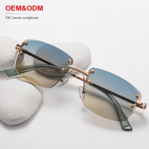 UV400 Polarized Designer Luxury Brand Trendy Fashion Square Frame Summer Custom Vintage Retro Sunglasses for Women Men