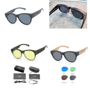 UV400 Polarized Lightweight Comfort TAC Lenses Glasses TR90 Sunglasses Custom Logo for Outdoor Driving Men Women Trendy Eyewear