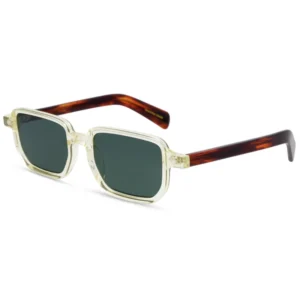 UV400 Polygonal Acetate Sunglasses Fashion Retro Square Frame for Men & Women High Quality