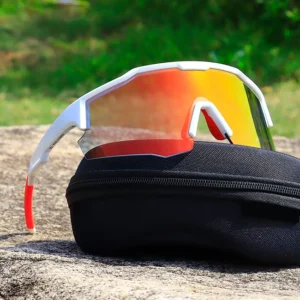 UV400 Protection Sports Sunglasses Polarized Mirrored Lenses OEM Cycling Running Glasses Custom Outdoor Safety Goggles
